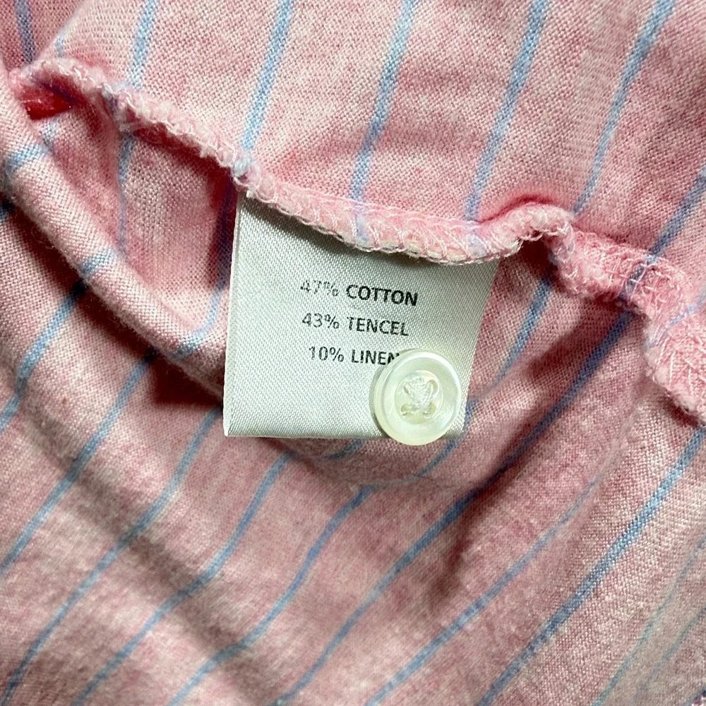 Peter Millar Polo Shirt Mens Large Pink Blue Crown Cool Striped Performance Golf - Picture 5 of 8